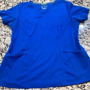 HH Works by healing hands royal blue scrub top